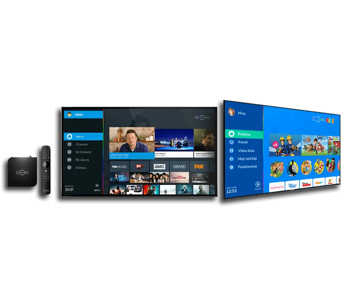 SBB NET TV paketi - EON Smart Box i televizori sa EON interfejsom